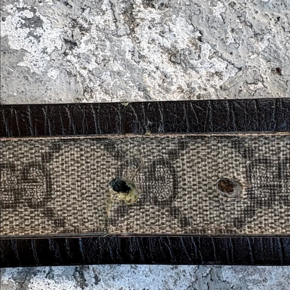 Gucci coated canvas monogram belt - Picture 4 of 5